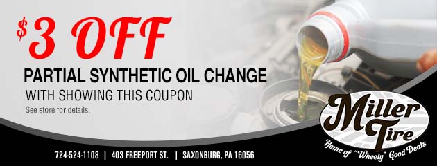 Partial Synthetic Oil Change Special
